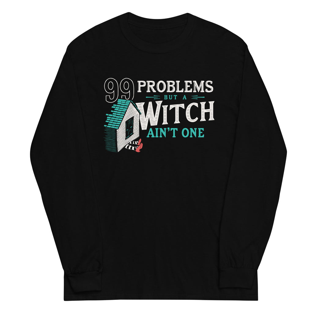 99 Problems But A Witch Ain't One Unisex Long Sleeve Tee product image 2