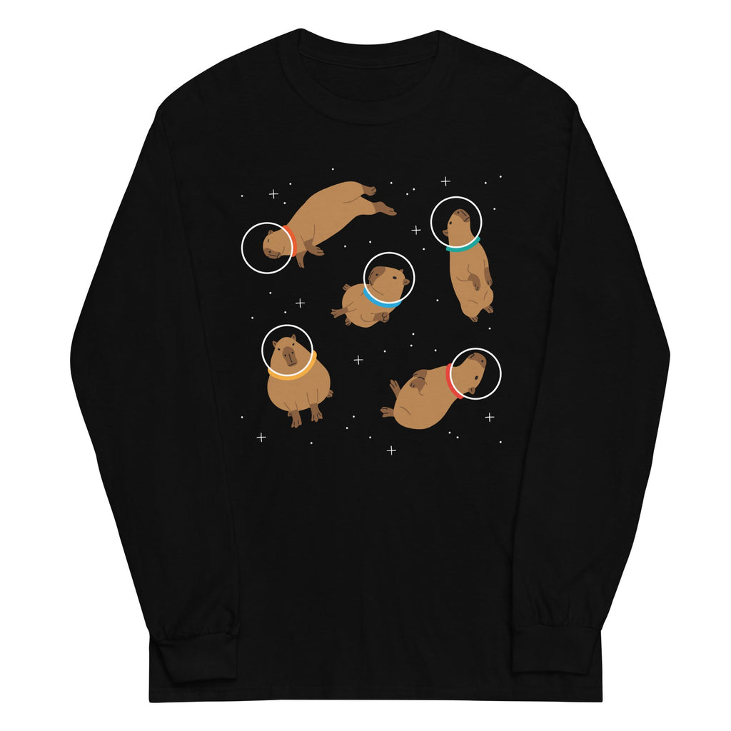 Capybaras In Space Unisex Long Sleeve Tee product image 1
