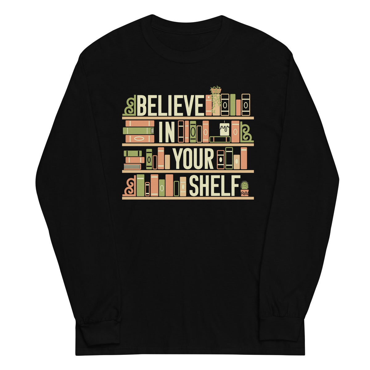 Believe In Your Shelf Unisex Long Sleeve Tee product image 3