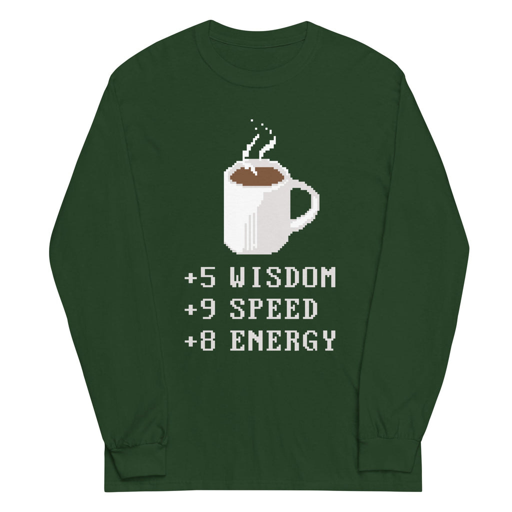 Coffee Plus To Stats Unisex Long Sleeve Tee product image 4