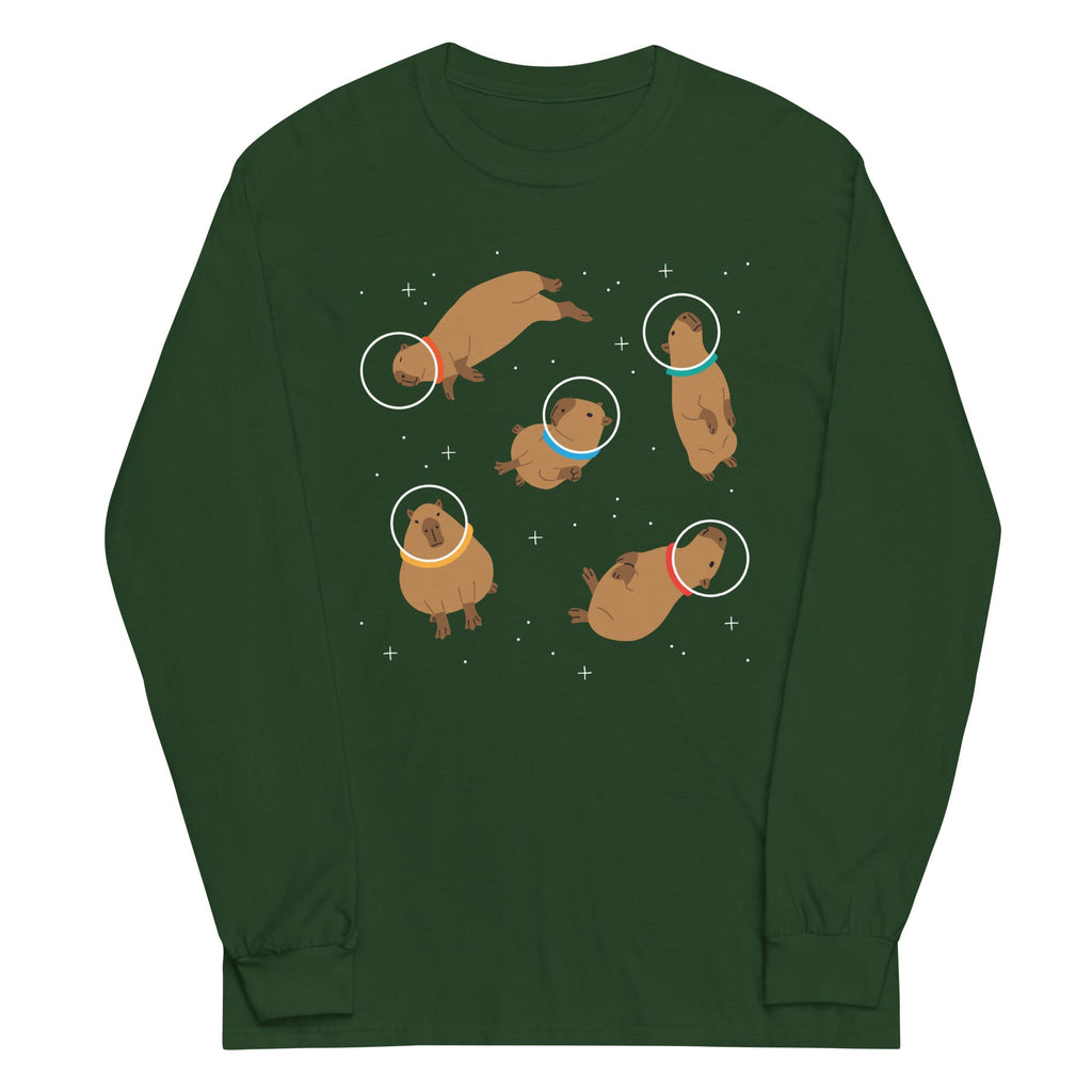 Capybaras In Space Unisex Long Sleeve Tee product image 4