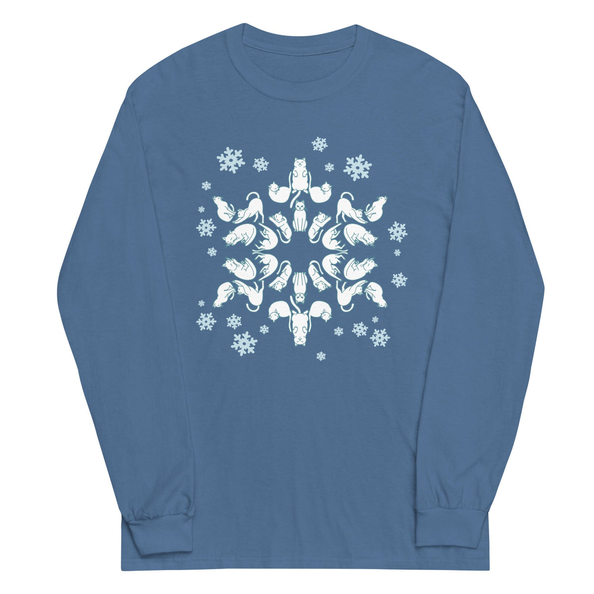 Cat Snowflake Unisex Long Sleeve Tee product image 3