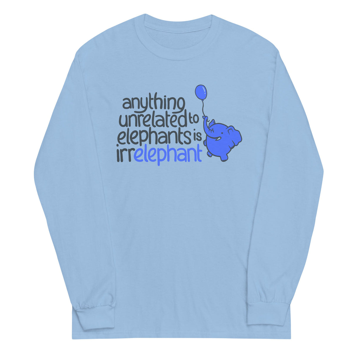 Anything Unrelated Elephants Unisex Long Sleeve Tee product image 2