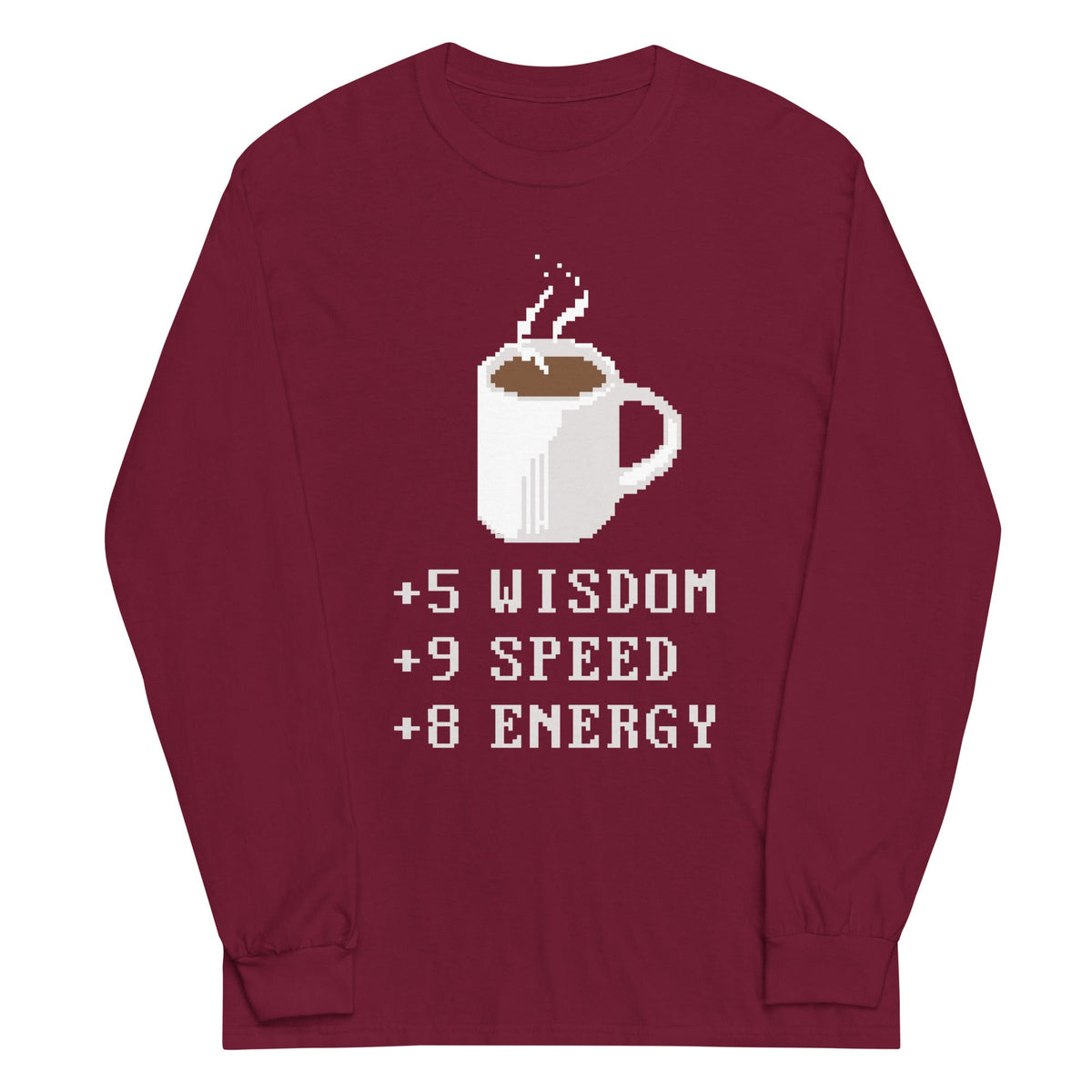 Coffee Plus To Stats Unisex Long Sleeve Tee product image 3