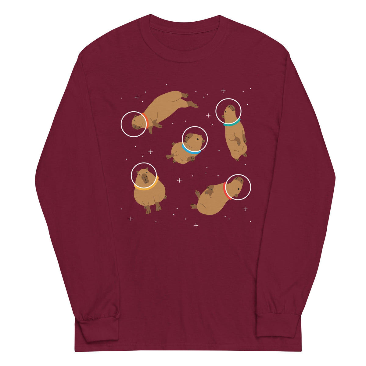 Capybaras In Space Unisex Long Sleeve Tee product image 3