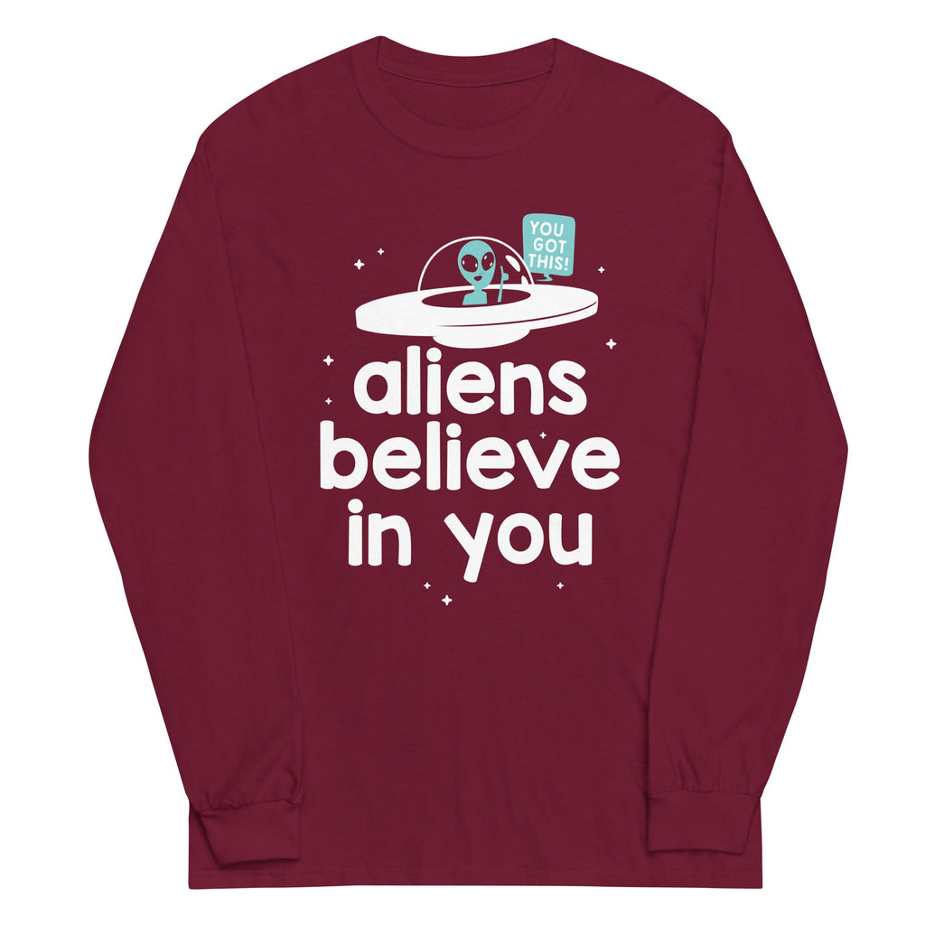 Aliens Believe In You Unisex Long Sleeve Tee product image 1