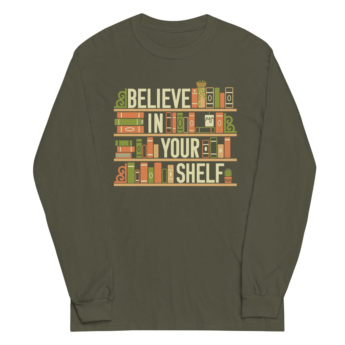 Believe In Your Shelf Unisex Long Sleeve Tee product image 4