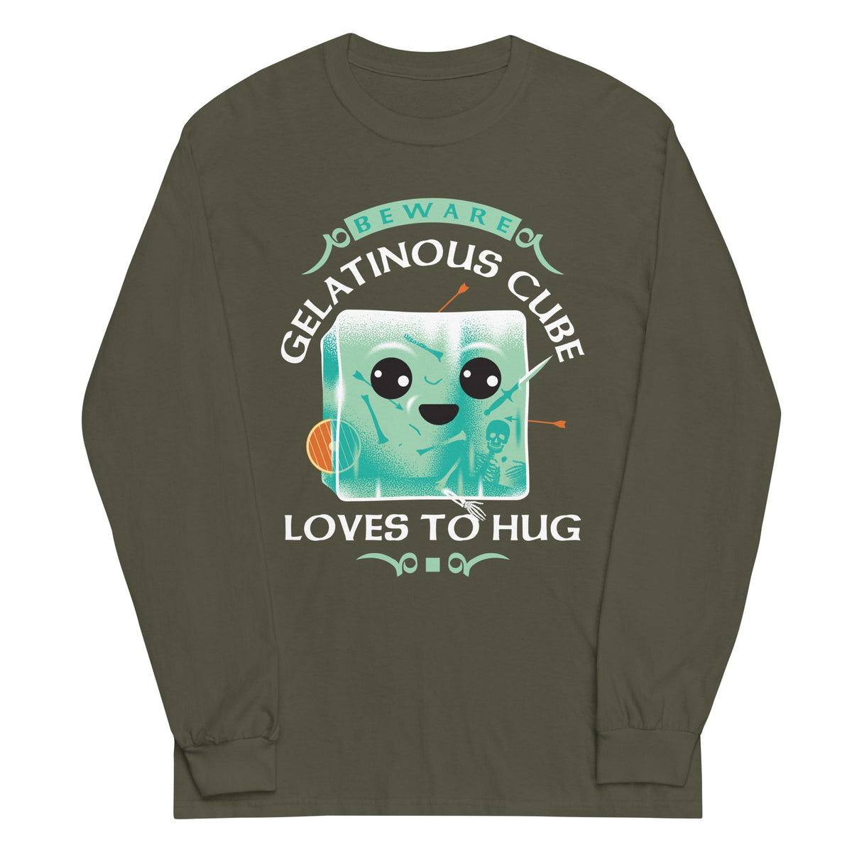 Gelatinous Cube Loves To Hug Unisex Long Sleeve Tee product image 5