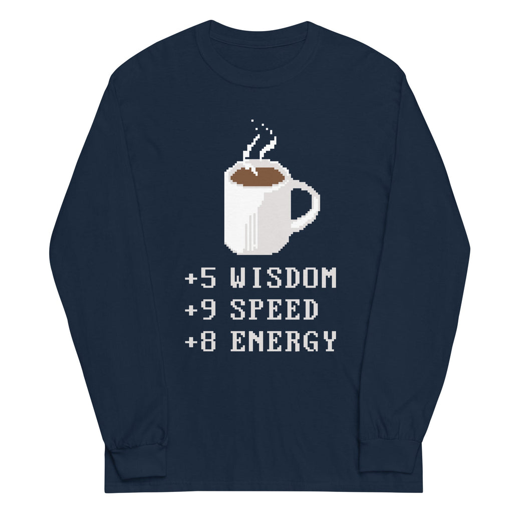 Coffee Plus To Stats Unisex Long Sleeve Tee product image 2