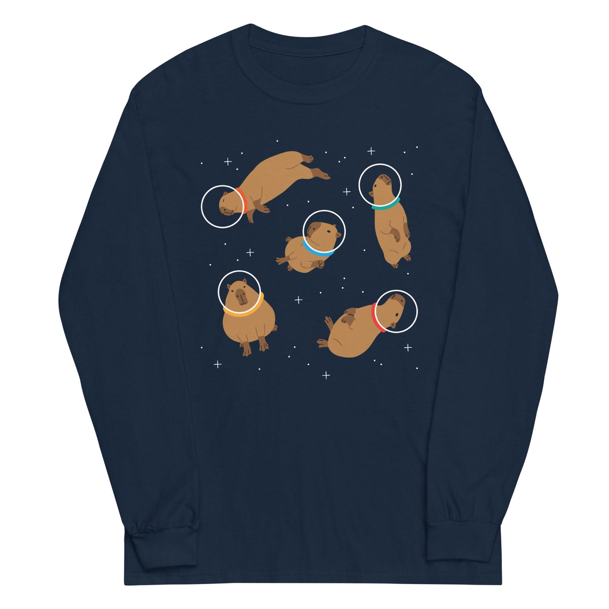 Capybaras In Space Unisex Long Sleeve Tee product image 2