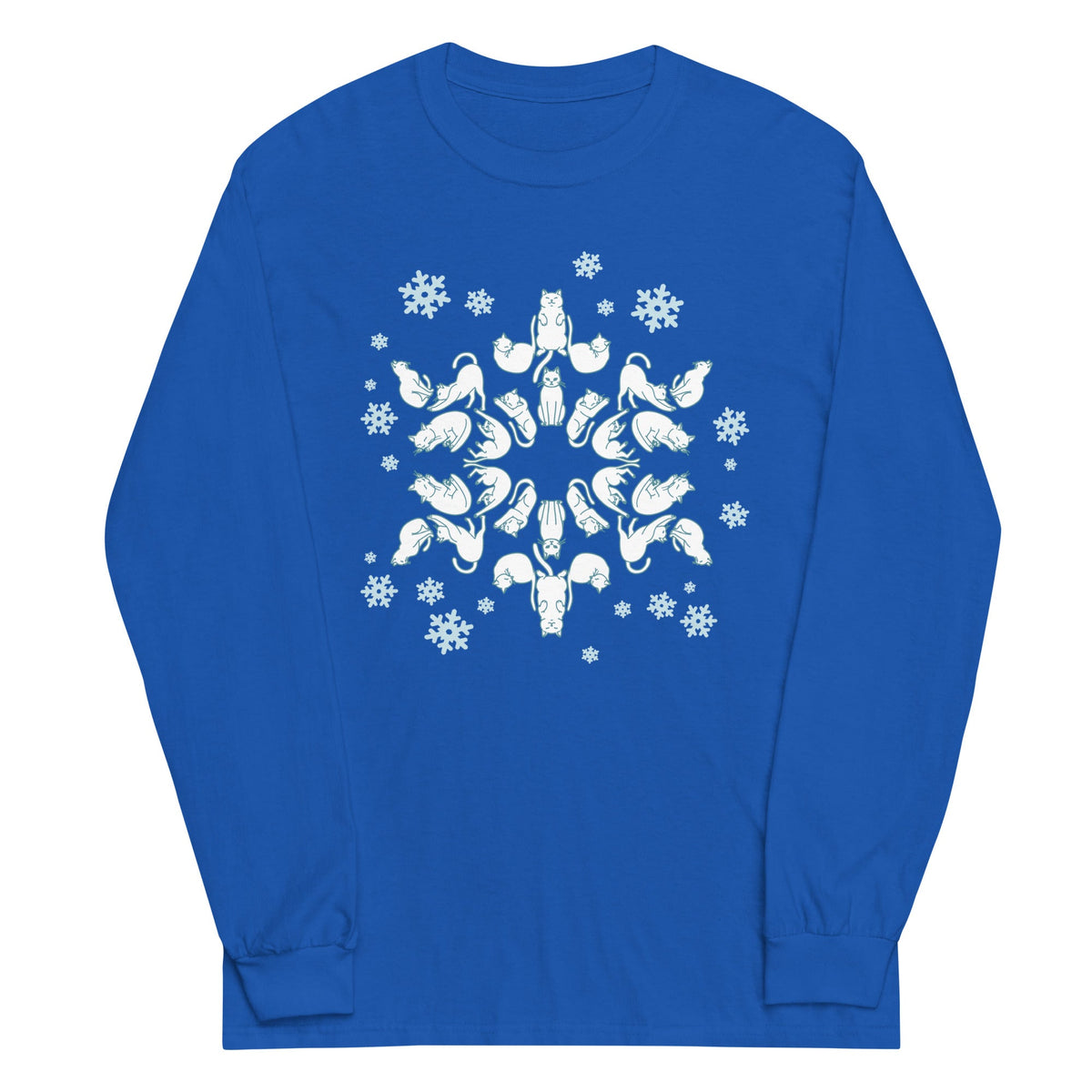 Cat Snowflake Unisex Long Sleeve Tee product image 1