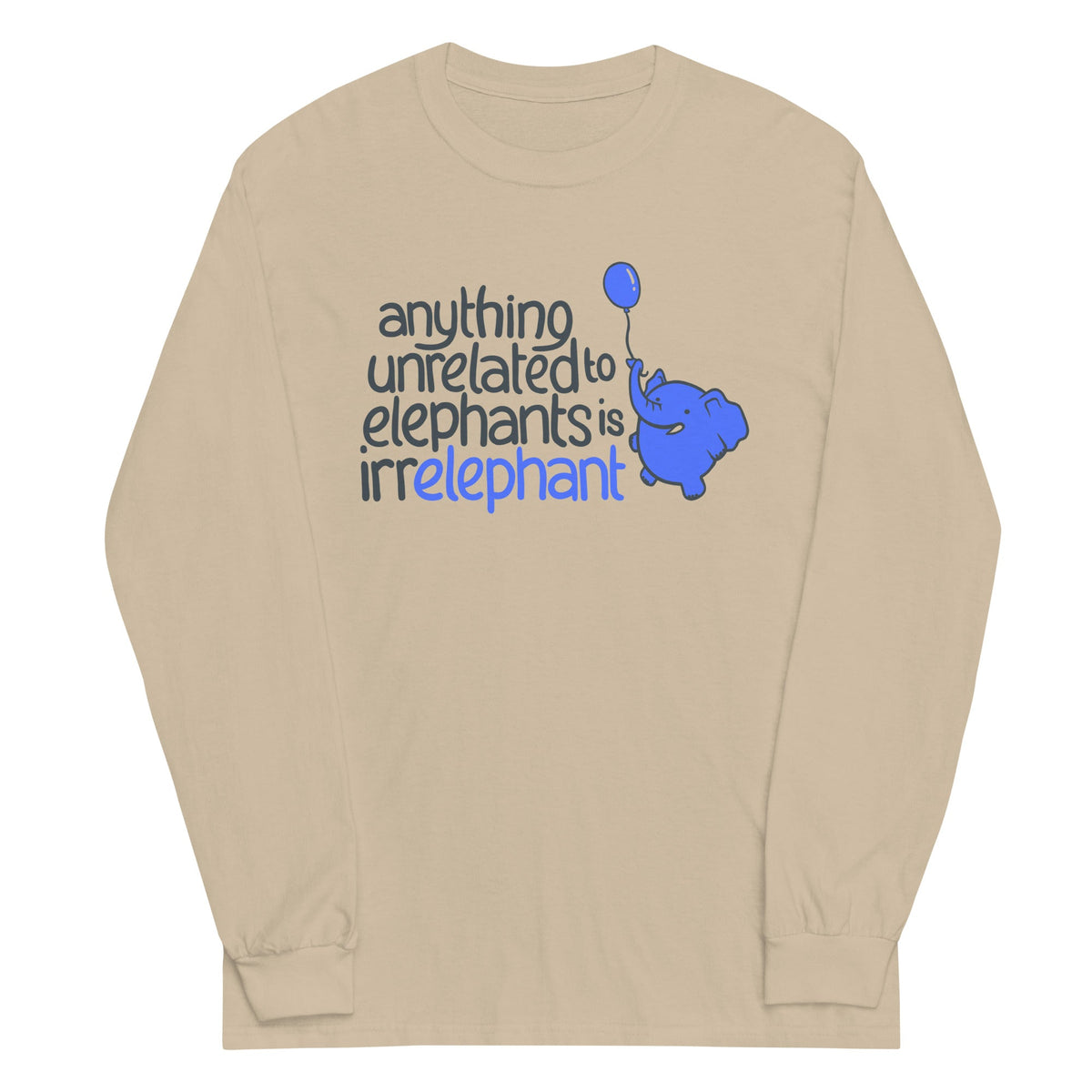 Anything Unrelated Elephants Unisex Long Sleeve Tee product image 3