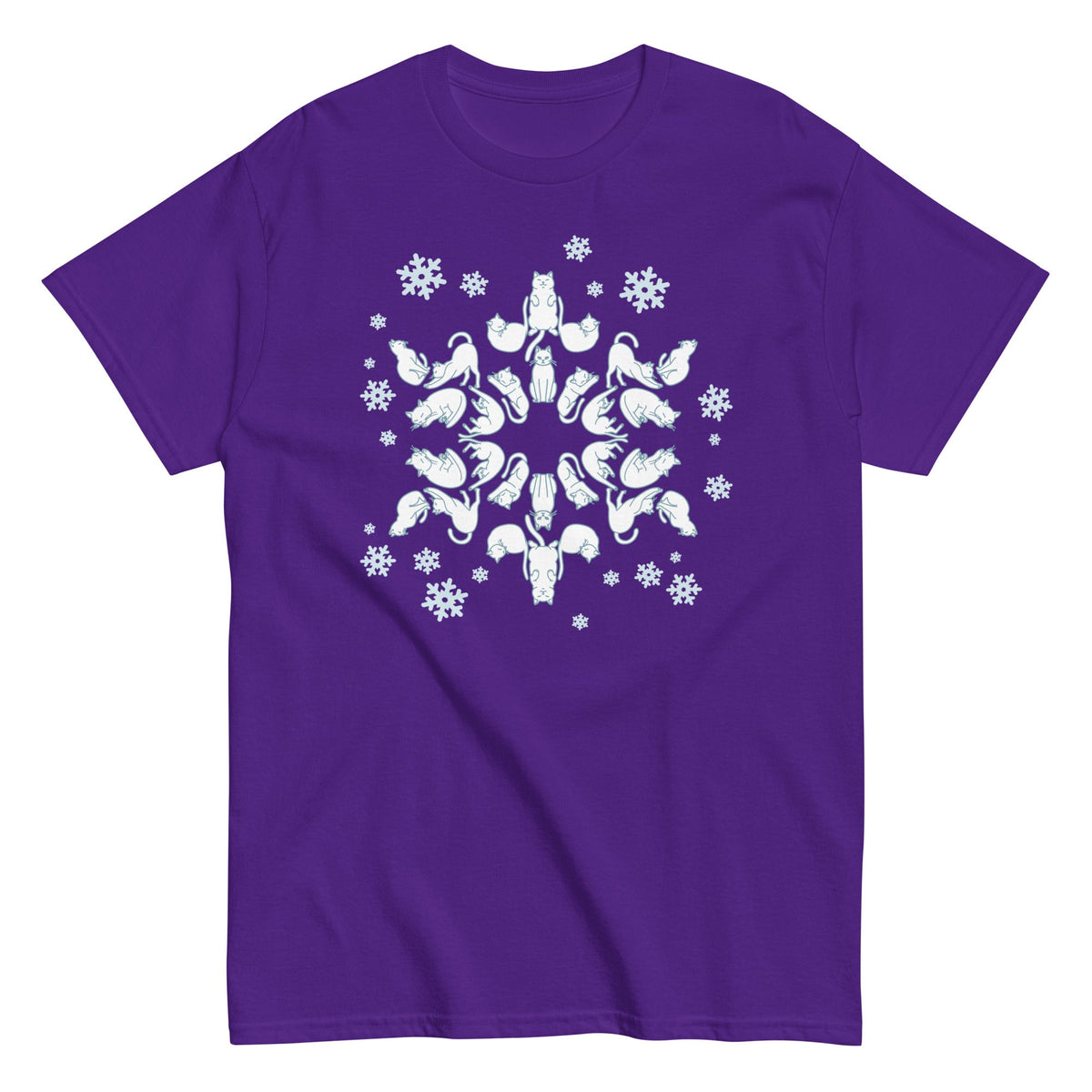 Cat Snowflake Men's Classic Tee product image 4