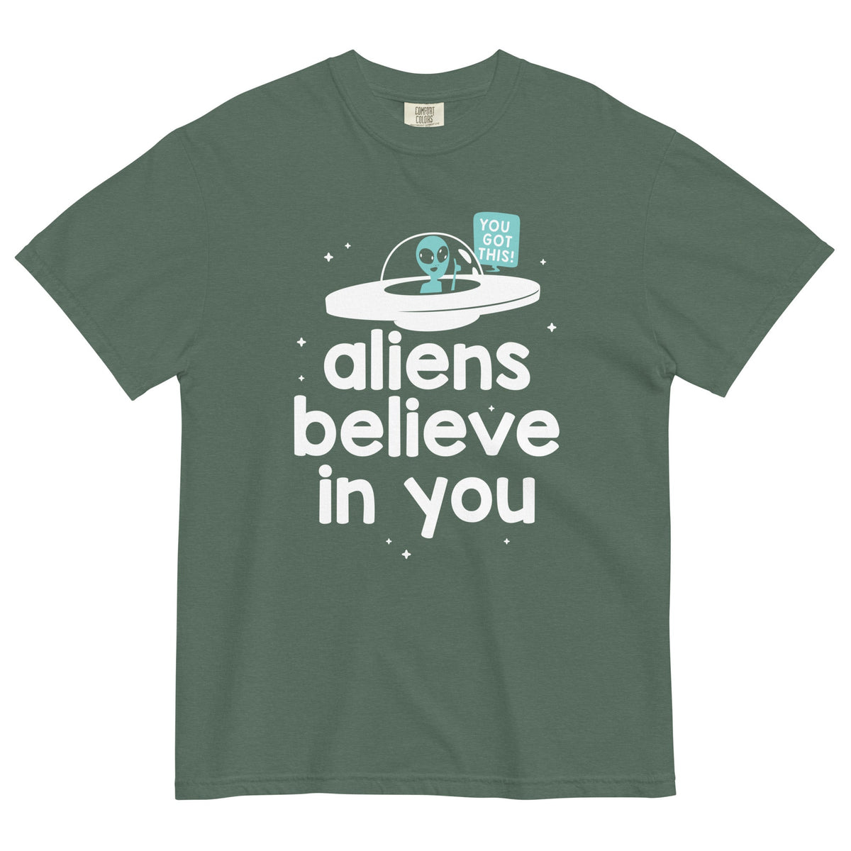 Aliens Believe In You Men's Relaxed Fit Tee product image 4