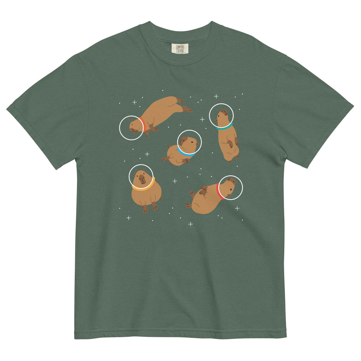 Capybaras In Space Men's Relaxed Fit Tee product image 4