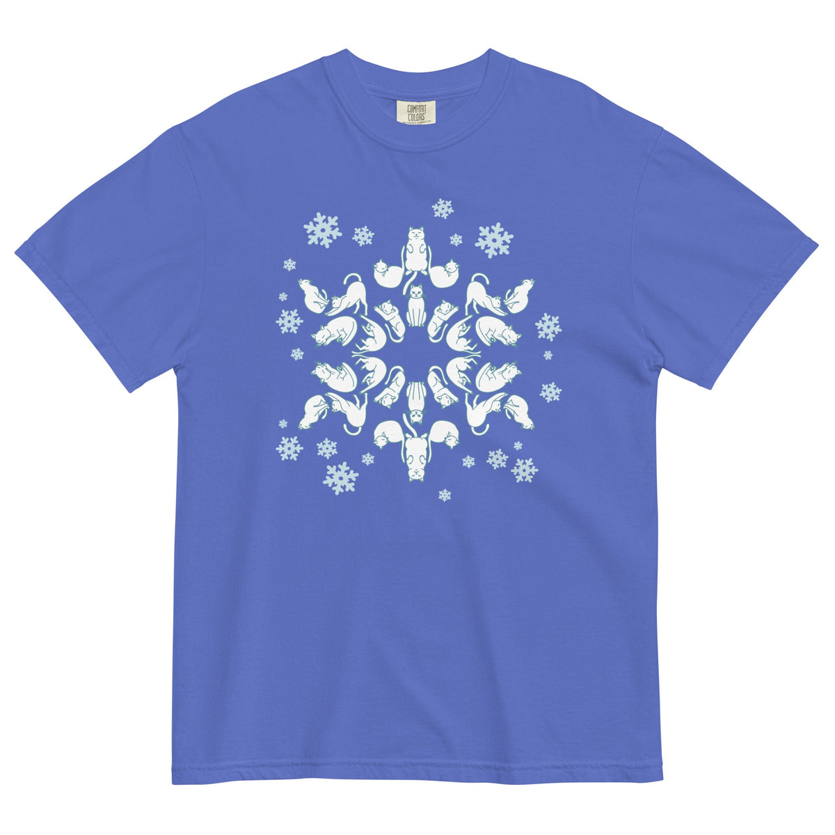 Cat Snowflake Men's Relaxed Fit Tee product image 1