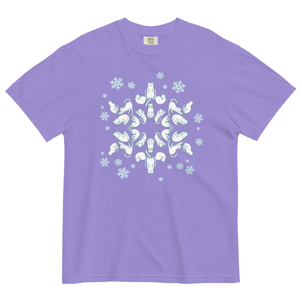 Cat Snowflake Men's Relaxed Fit Tee product image 2