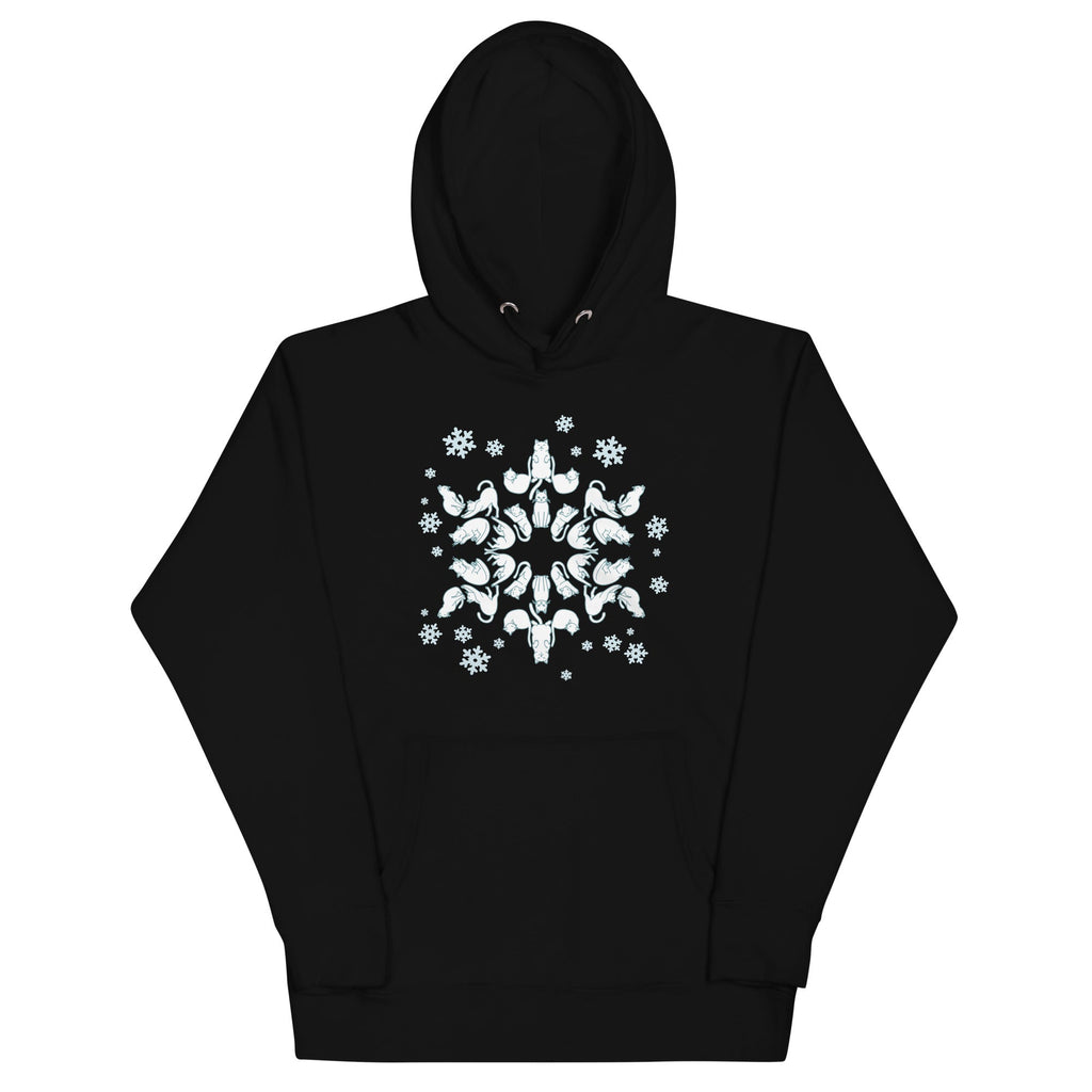 Cat Snowflake Unisex Hoodie product image 2