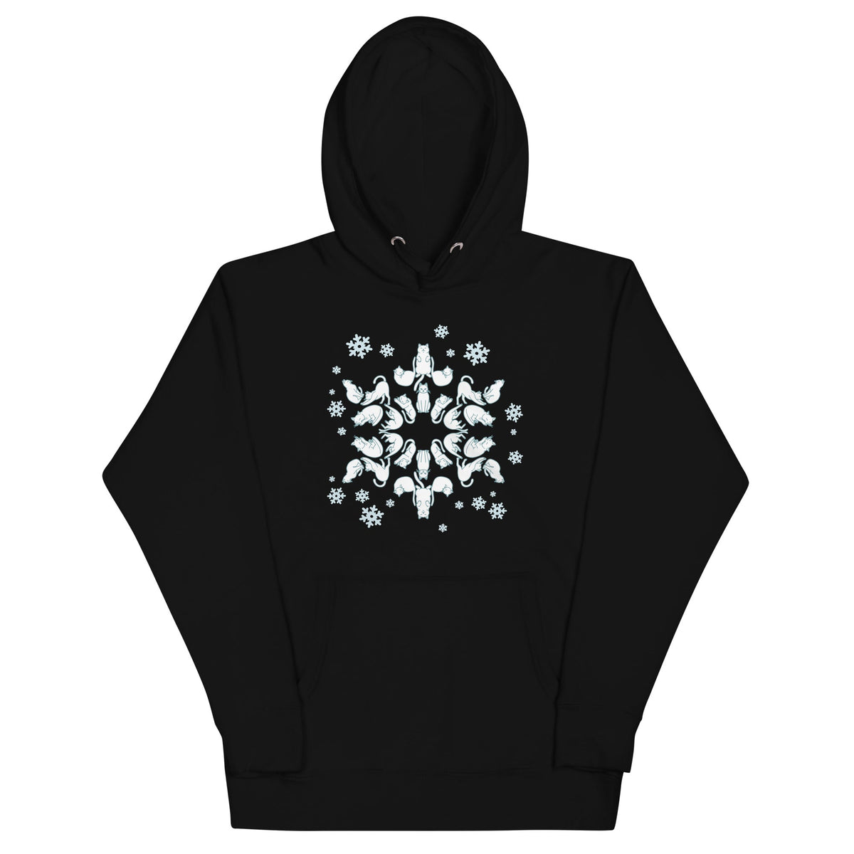 Cat Snowflake Unisex Hoodie product image 2
