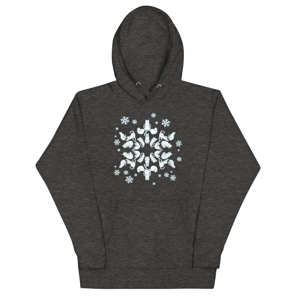 Cat Snowflake Unisex Hoodie product image 4