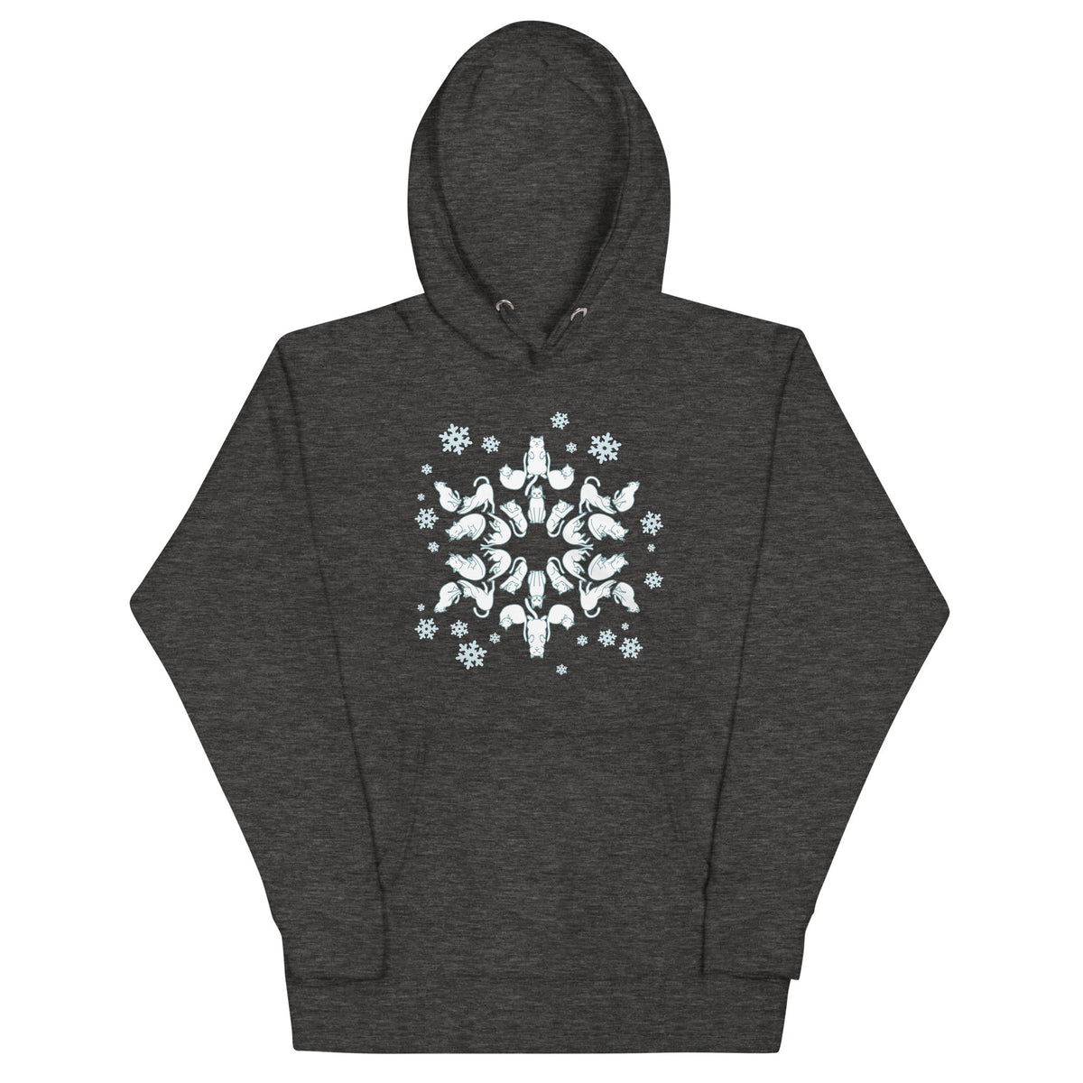 Cat Snowflake Unisex Hoodie product image 4