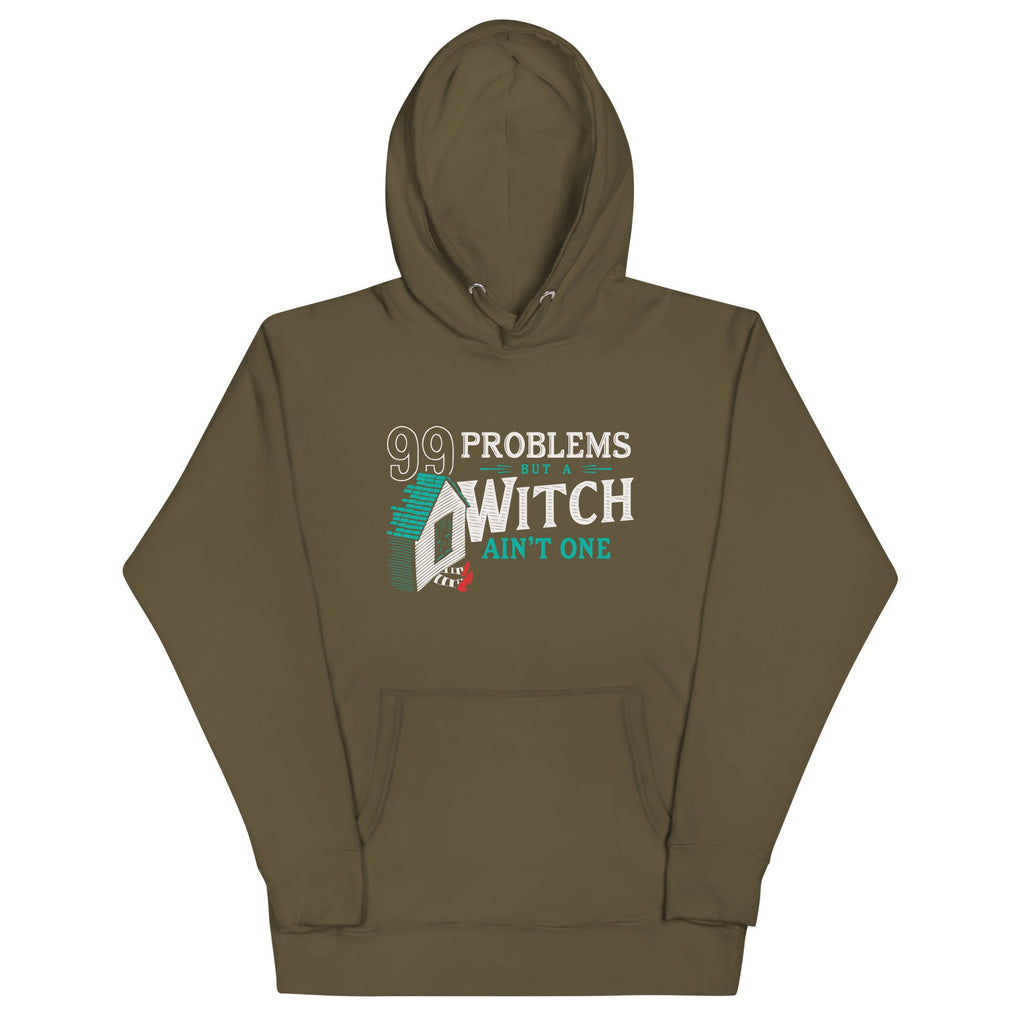 99 Problems But A Witch Ain't One Unisex Hoodie product image 6