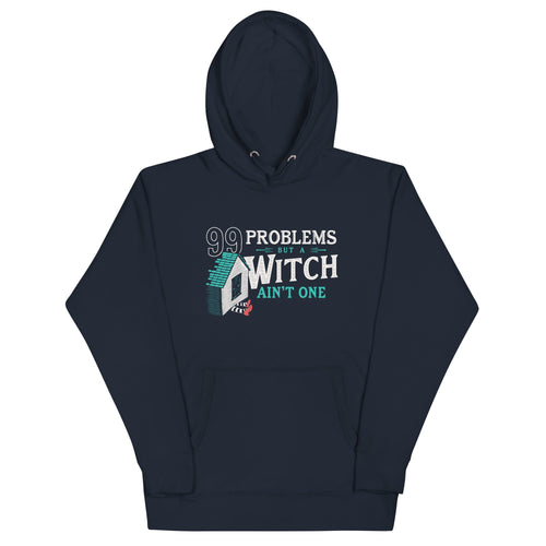 99 Problems But A Witch Ain't One Unisex Hoodie product image 1