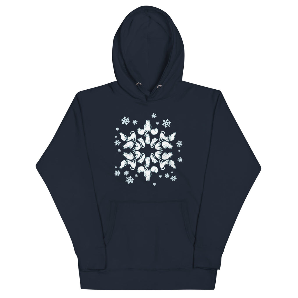 Cat Snowflake Unisex Hoodie product image 3