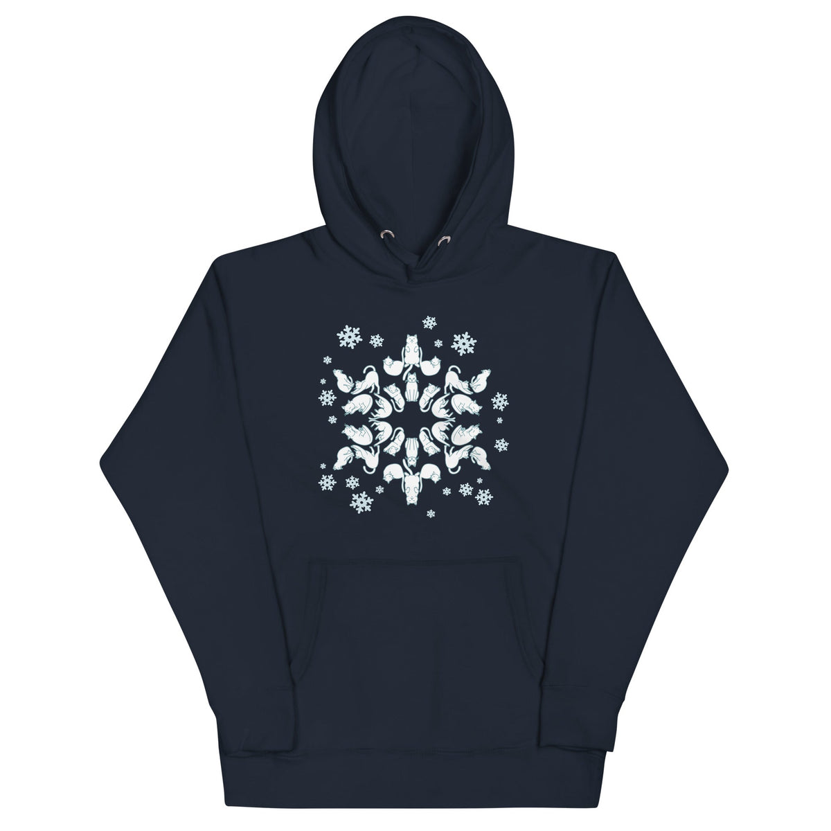 Cat Snowflake Unisex Hoodie product image 3