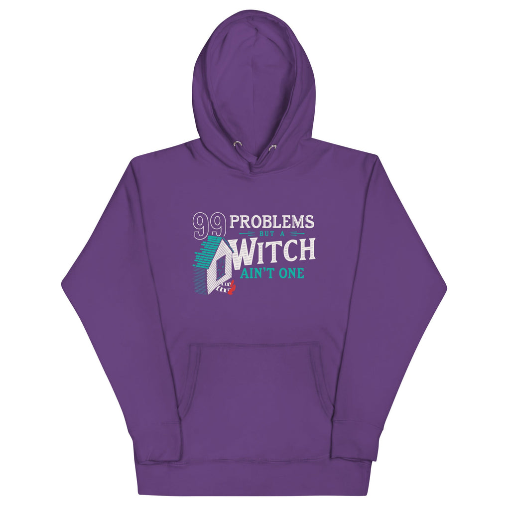 99 Problems But A Witch Ain't One Unisex Hoodie product image 4