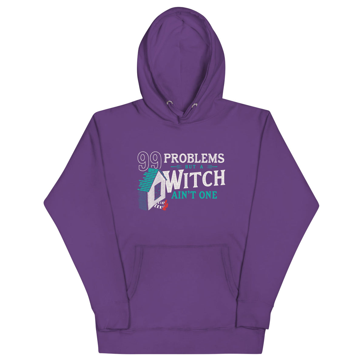 99 Problems But A Witch Ain't One Unisex Hoodie product image 4