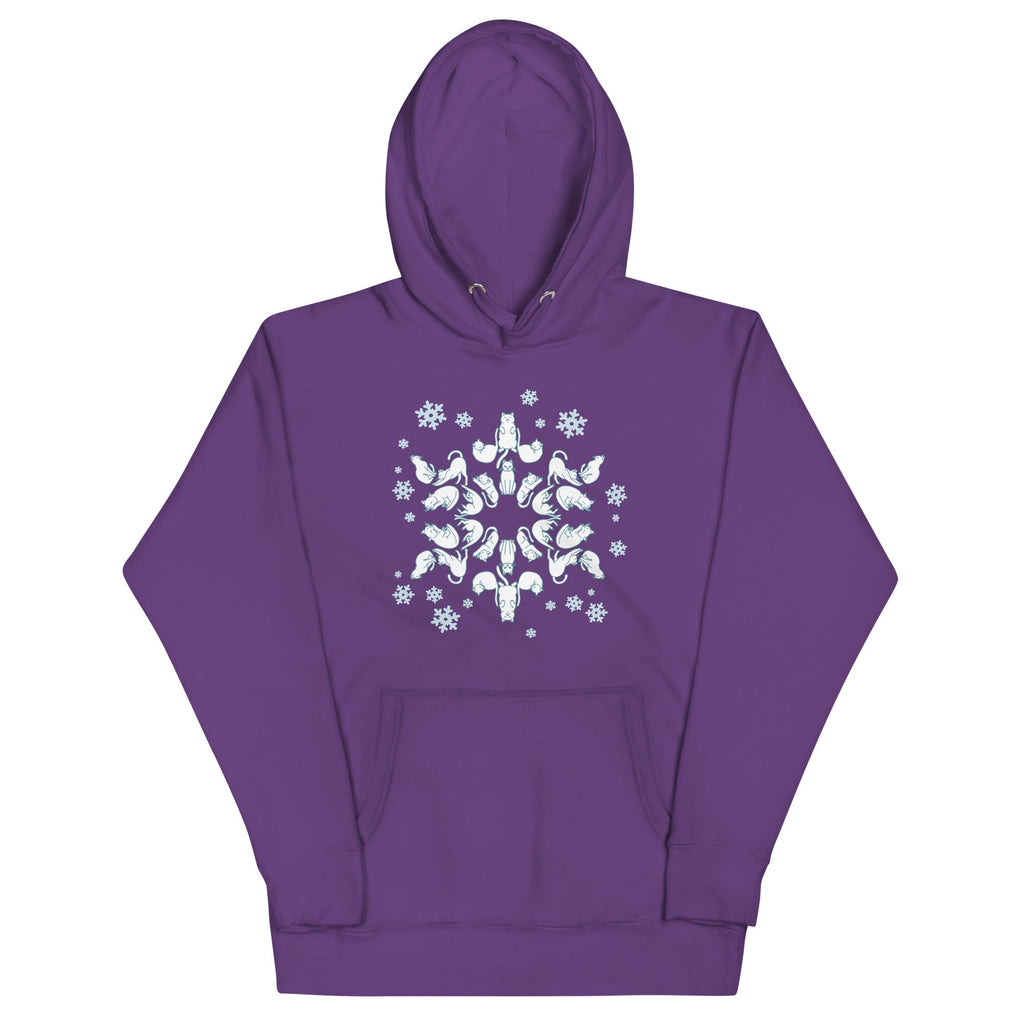 Cat Snowflake Unisex Hoodie product image 5