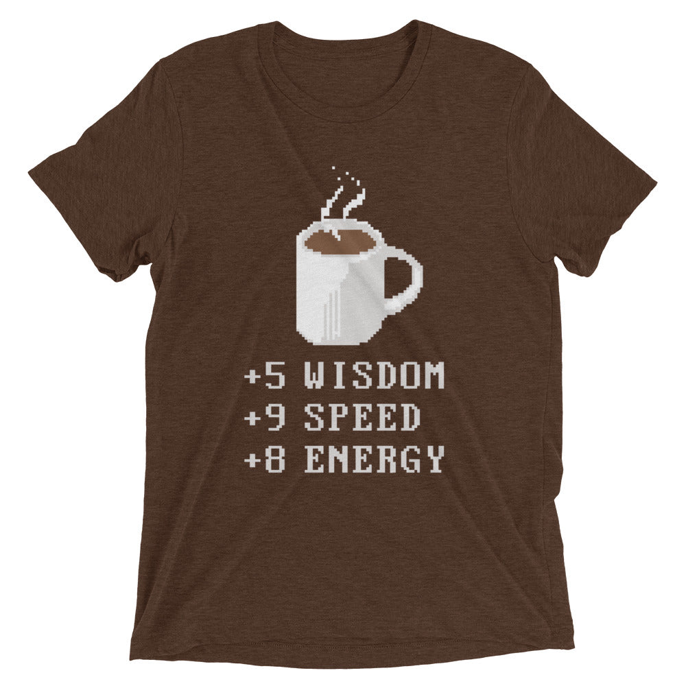 Coffee Plus To Stats Men's Tri-Blend Tee product image 3