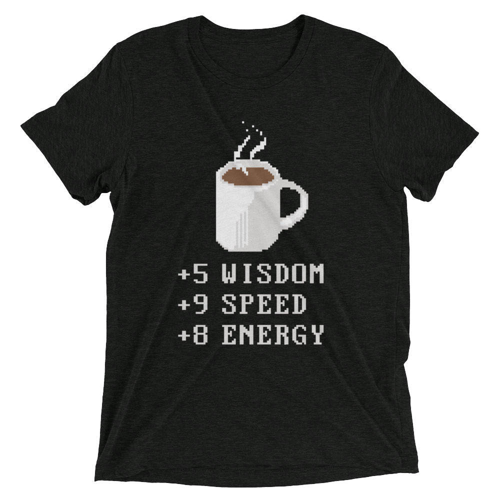 Coffee Plus To Stats Men's Tri-Blend Tee product image 1