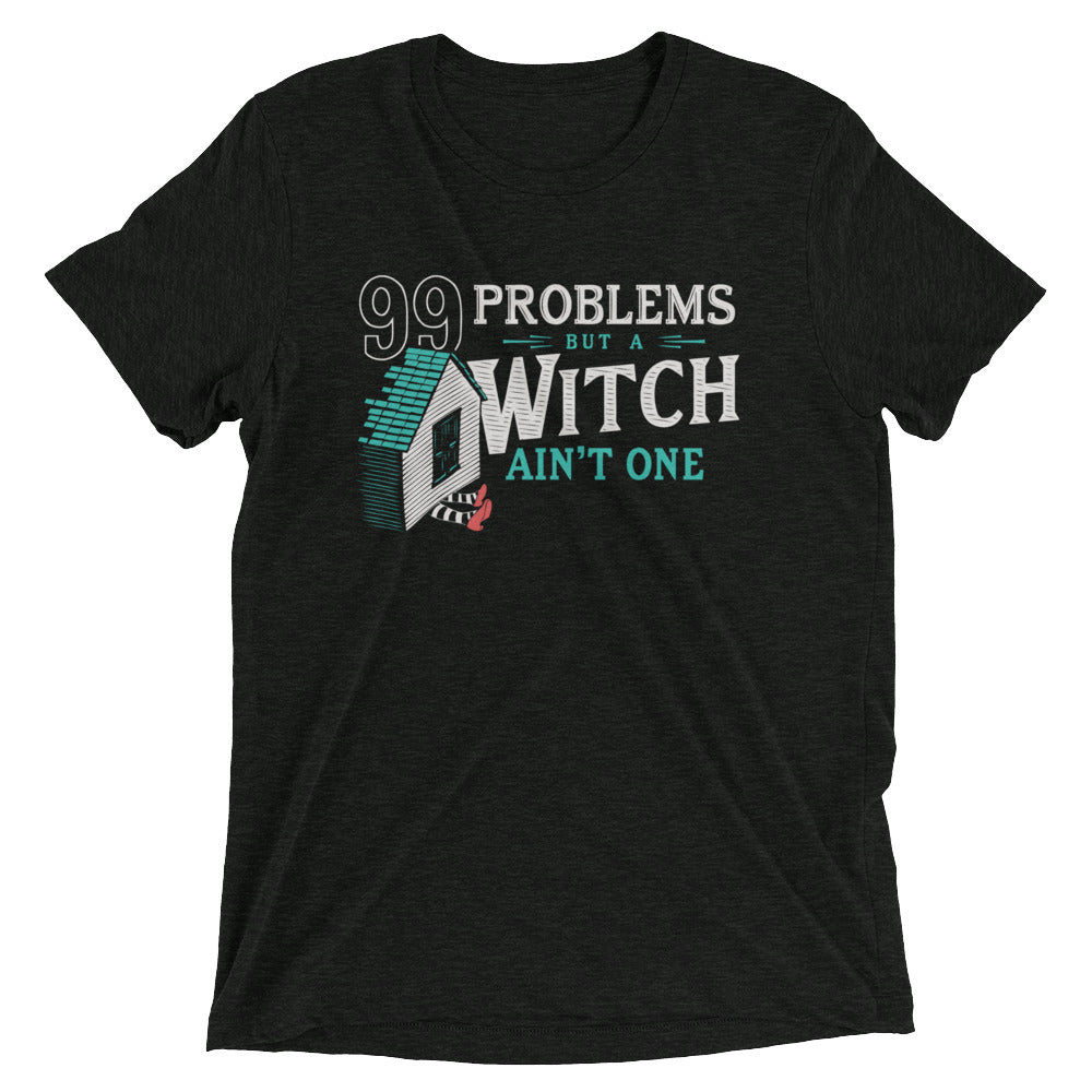 99 Problems But A Witch Ain't One Men's Tri-Blend Tee product image 1
