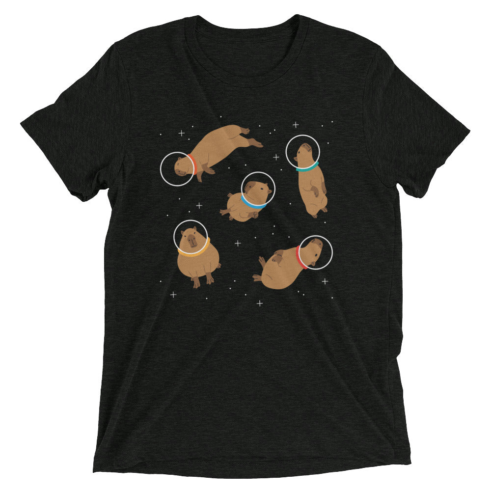 Capybaras In Space Men's Tri-Blend Tee product image 1