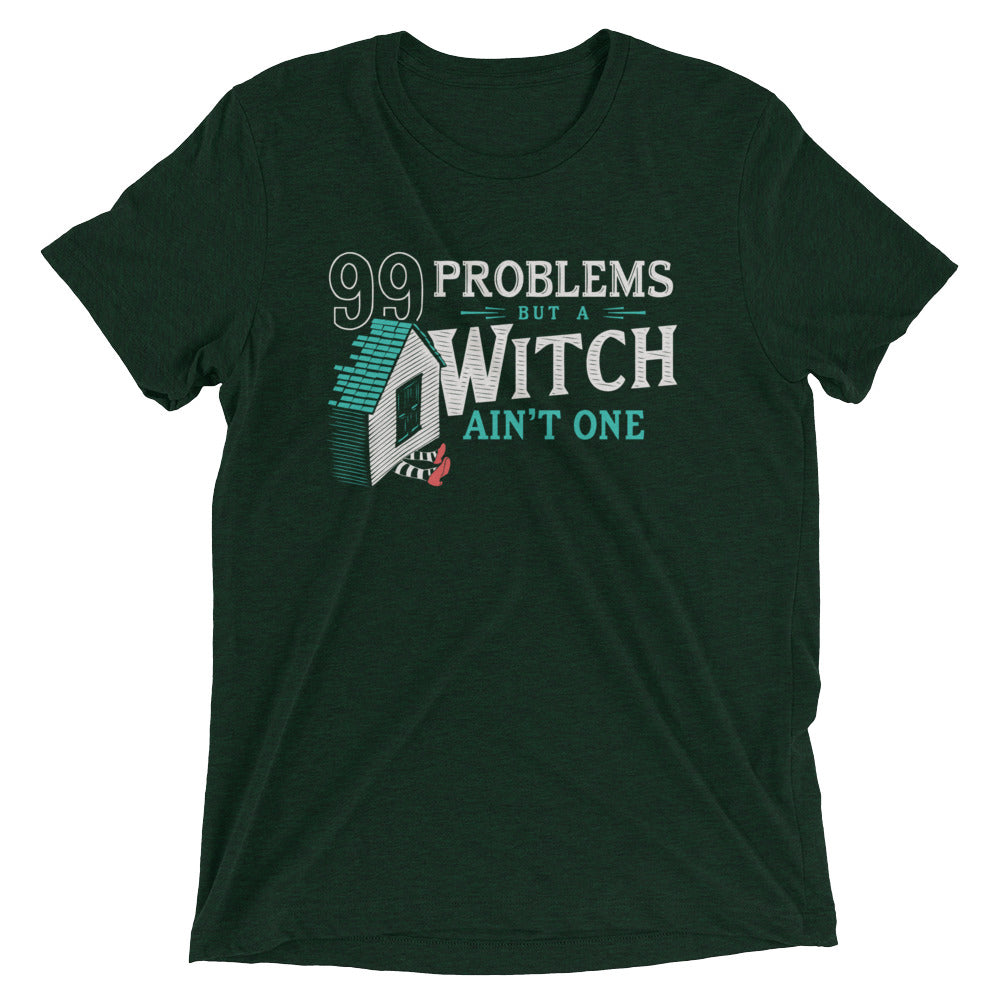 99 Problems But A Witch Ain't One Men's Tri-Blend Tee product image 2