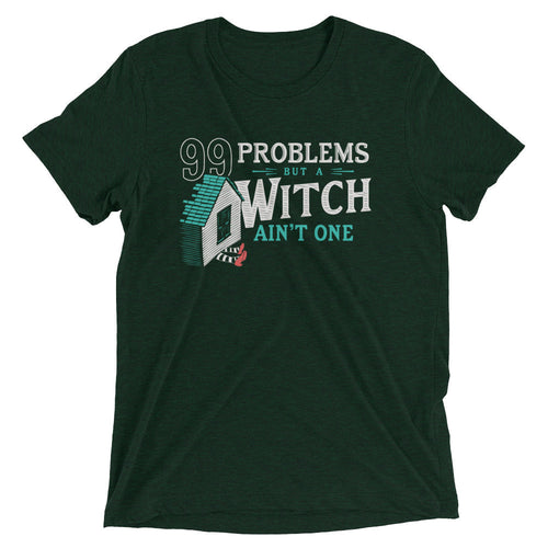 99 Problems But A Witch Ain't One Men's Tri-Blend Tee product image 2