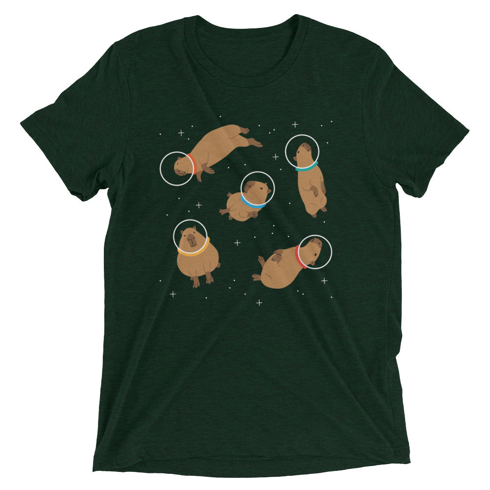 Capybaras In Space Men's Tri-Blend Tee product image 2