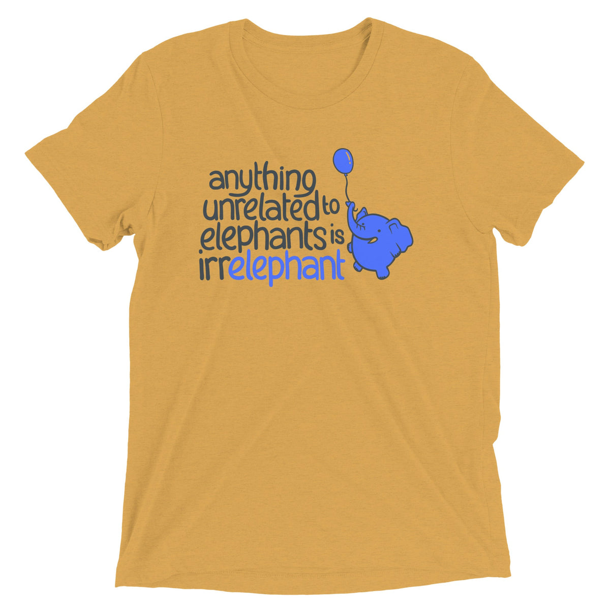 Anything Unrelated Elephants Men's Tri-Blend Tee product image 4