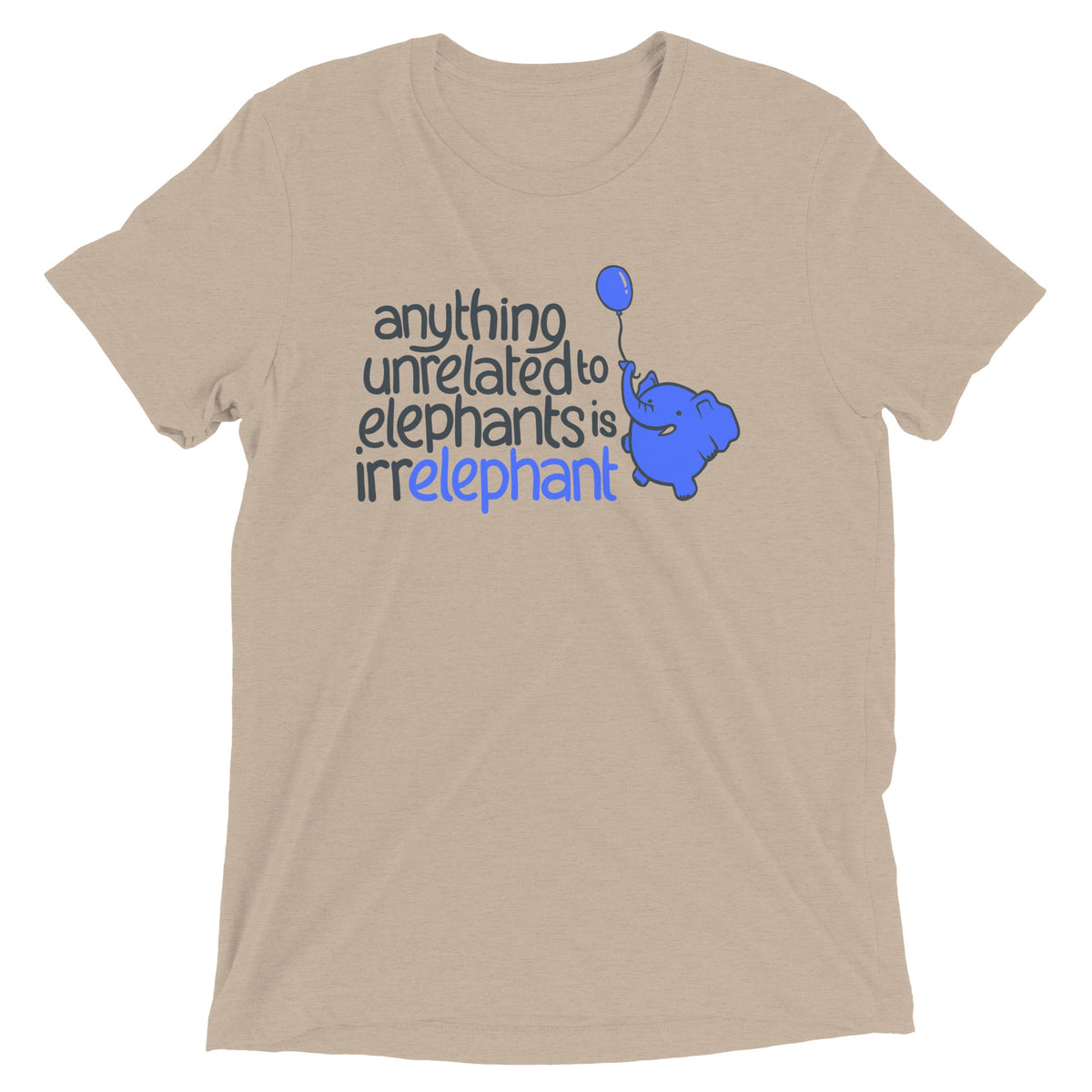 Anything Unrelated Elephants Men's Tri-Blend Tee product image 3