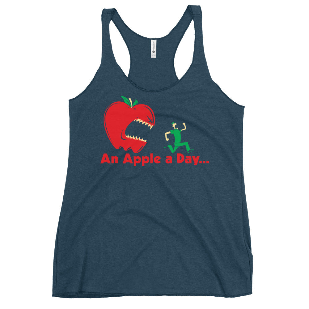 An Apple A Day... Women's Racerback Tank
