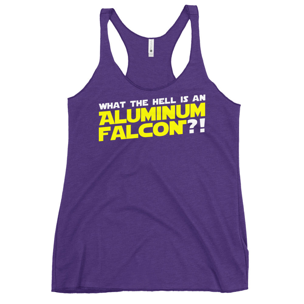 Aluminum Falcon Women's Racerback Tank
