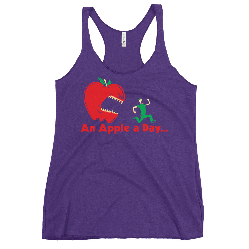 An Apple A Day... Women's Racerback Tank