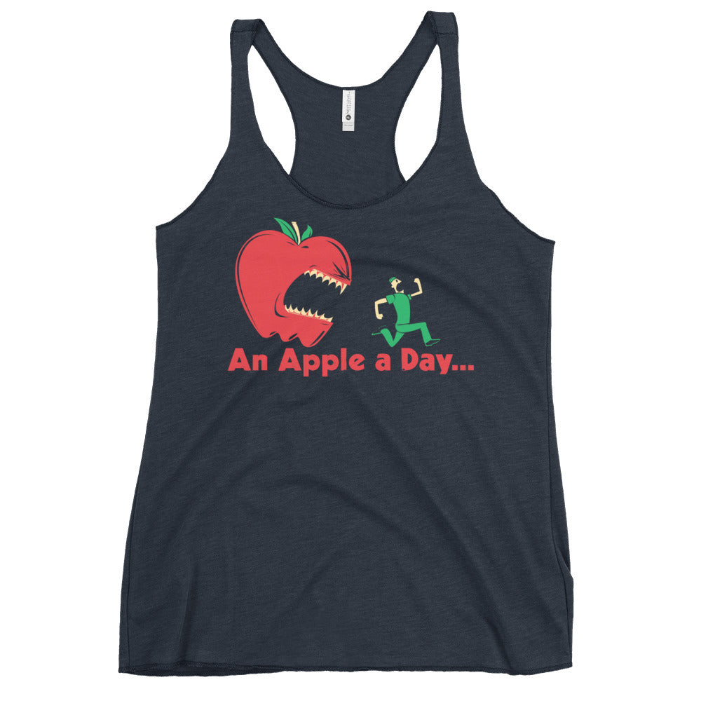 An Apple A Day... Women's Racerback Tank