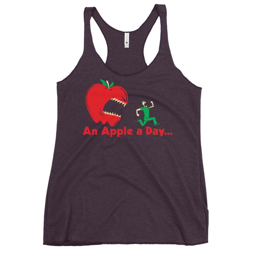 An Apple A Day... Women's Racerback Tank