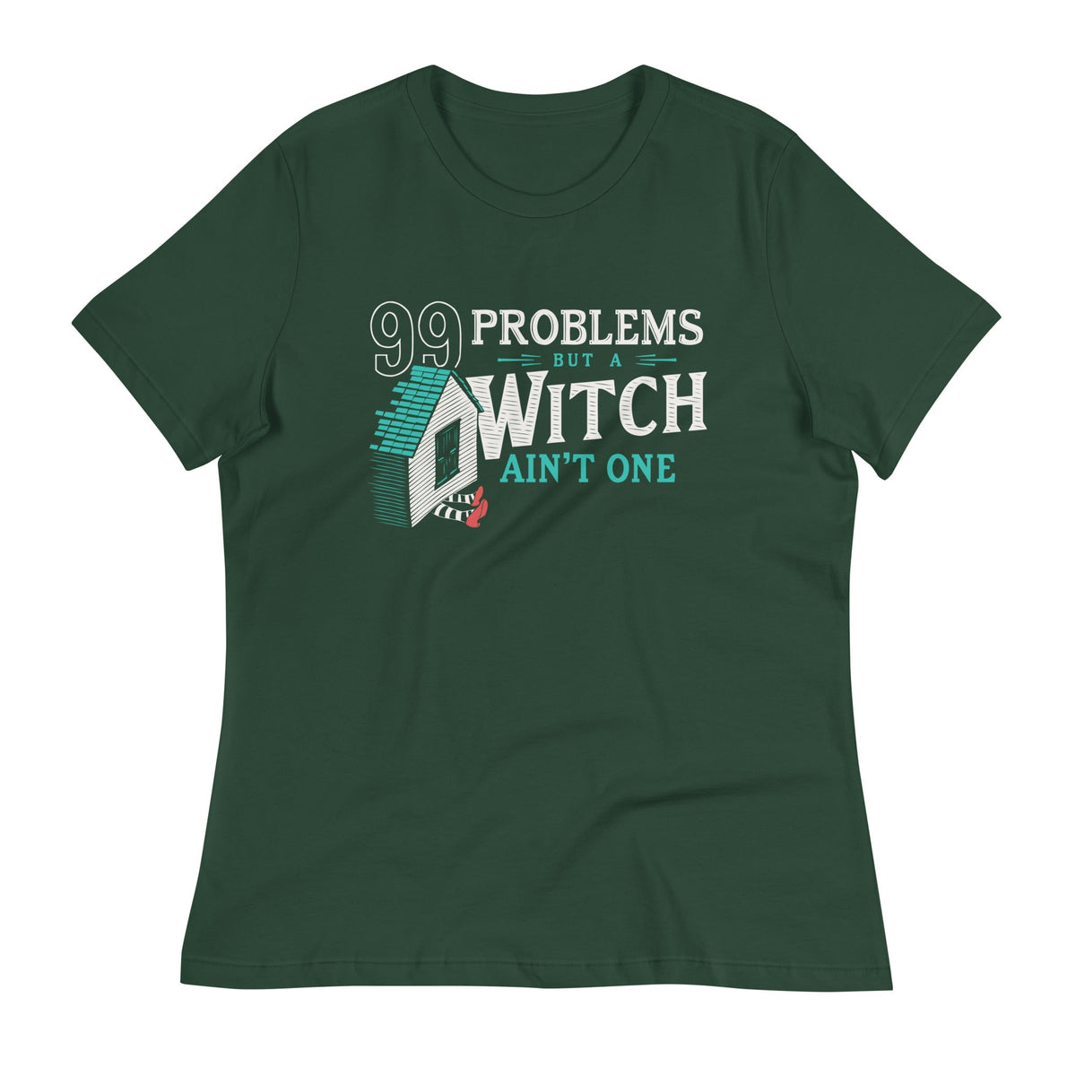99 Problems But A Witch Ain't One Women's Signature Tee product image 5