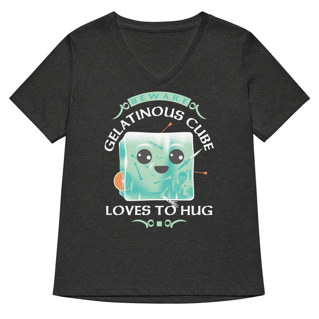 Gelatinous Cube Loves To Hug Women's V-Neck Tee product image 3