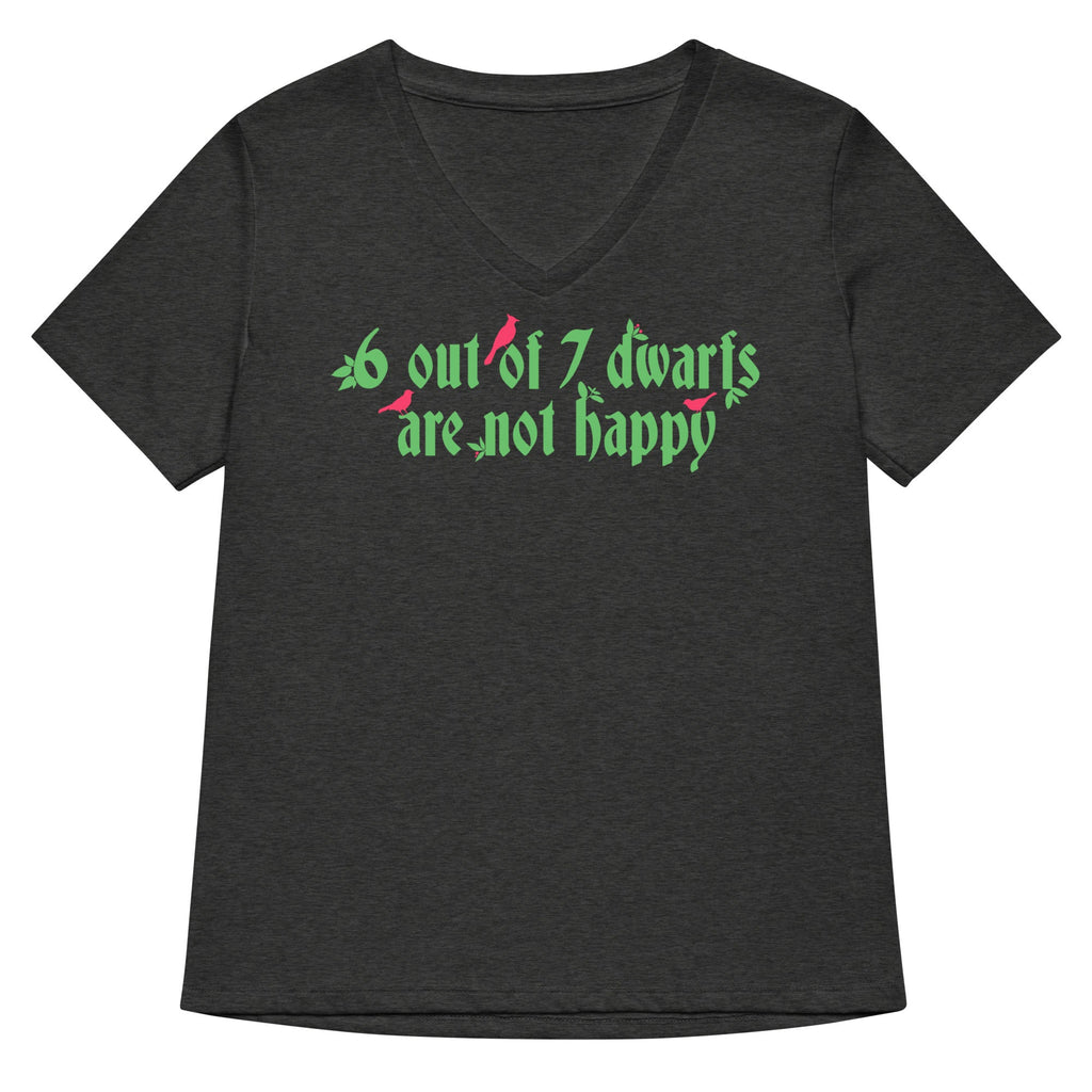 6 Out Of 7 Dwarfs Women's V-Neck Tee product image 3