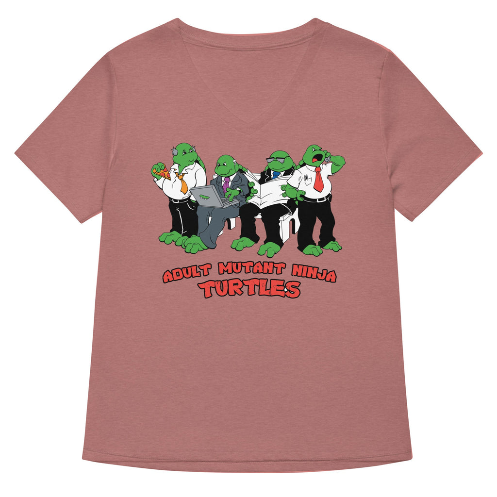 Adult Mutant Ninja Turtles Women's V-Neck Tee product image 3